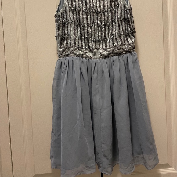 Topshop Blue Embellished Bodice Cocktail Dress - Picture 4 of 5